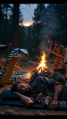 "Anaconda Silently Hunts Sleeping Camper 😱🐍"