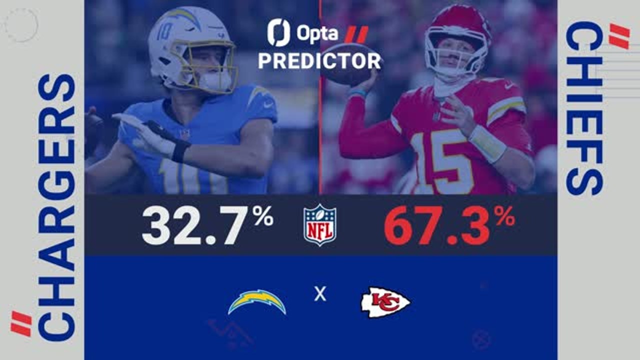Los Angeles Chargers @ Kansas City Chiefs - Opta Predictor