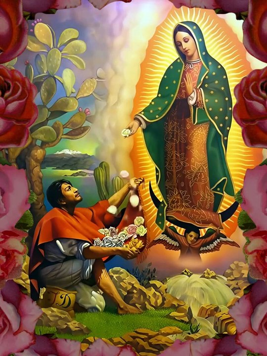 La Virgen de Guadalupe and San Juan Diego