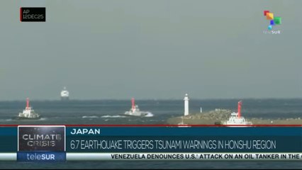 Japan 6.7 earthquake triggers tsunami warnings