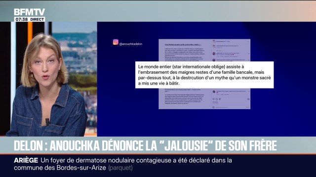 Succession d'Alain Delon: Anouchka dénonce la jalousie de son frère, Alain Fabien