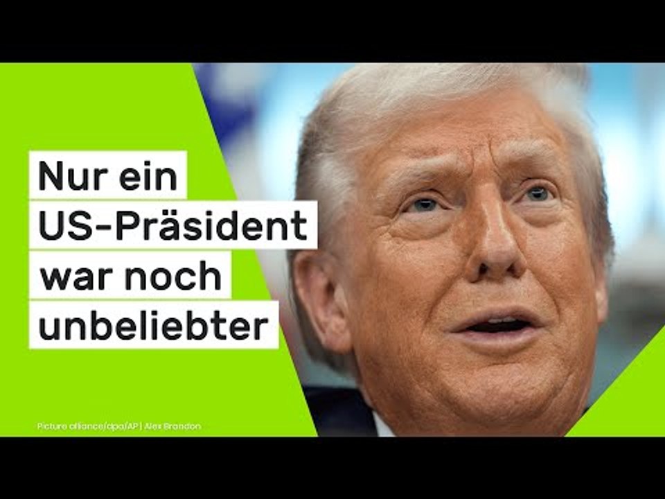 Donald Trump: Dieser Vergleich zeigt - nur ein US-Präsident war noch unbeliebter