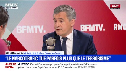 Gérald Darmanin: "Le narcotrafic tue parfois même beaucoup plus que le terrorisme en France"
