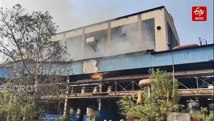 भिलाई स्टील प्लांट के कोक ओवन पावर प्लांट में आग, गैस पाइपलाइन में लपटें तेज