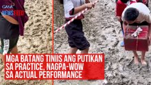 Mga batang tiniis ang putikan sa practice, nagpa-wow sa actual performance | GMA Integrated Newsfeed