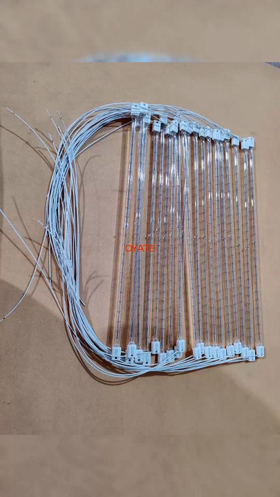 850mm 2000w Tungsten Near Infrared Lamp Half White Coated Quartz Halogen Heat Lamp