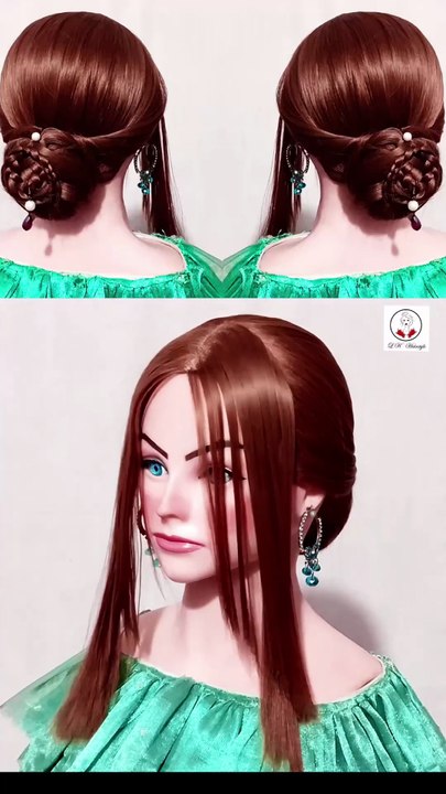 front hairstyle|ladies hair style for wedding|bridal hairstyle|party hairstyle|easy hairstyles  Your Queries.simple hairstyle for short hair, simple hair style girl,easy front variation hairstyle,Beautiful & Different Hairstyles Tutorial | New Simple Hair