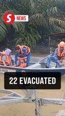 22 evacuated as floodwaters rise in Sandakan