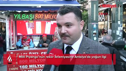Milli Piyango’nun rekor ikramiyesine Antalya’da yoğun ilgi