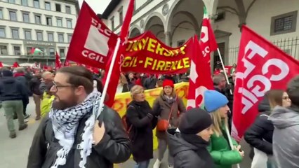 Sciopero generale, in migliaia in piazza a Firenze
