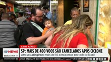 SP cancela mais de 400 voos após ventania