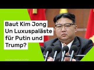 Satellitenbilder aus Nordkorea: Baut Kim Jong Un Luxuspaläste für Putin und Trump?