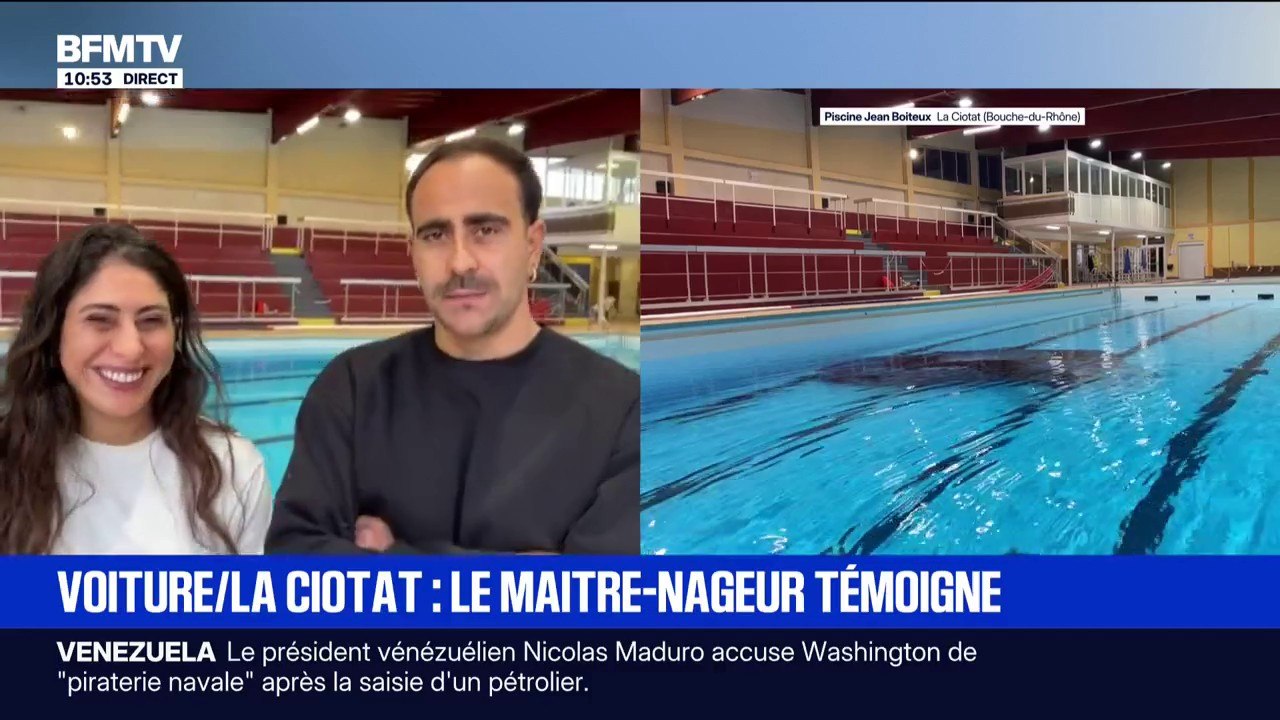 "D'un coup on entend un bruit sourd": les maitres-nageurs qui ont sauvé les occupantes de la voiture, qui a finit sa course dans la piscine, témoignent