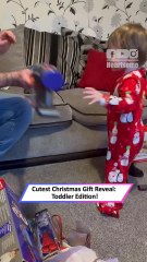 Toddler’s Reaction to His Mini Vacuum Christmas Gift Is Priceless|| Heartsome 💖