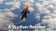 A Skydiver Rescued  After Getting Stuck On a Plane’s Wing