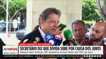 Fazenda culpa juros altos pela dívida pública