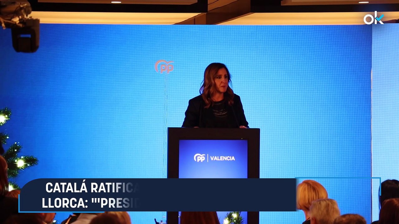 Catalá ratifica la alianza del PP de Valencia con Llorca: "'President' puedes contar con nosotros"