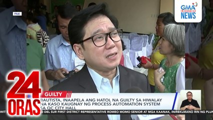 Ex-QC Mayor Herbert Bautista, hinatulang not guilty sa kasong graft and corruption; city administrator niya, hinatulang guilty | 24 Oras