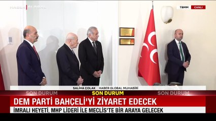 MHP lideri Bahçeli ile DEM Parti heyeti bir araya geldi