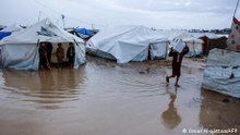 In Gaza, flooded shelters make life unbearable for displaced