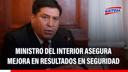 Ministro del Interior asegura que resultados en seguridad del gobierno de José Jerí supera a gestiones anteriores