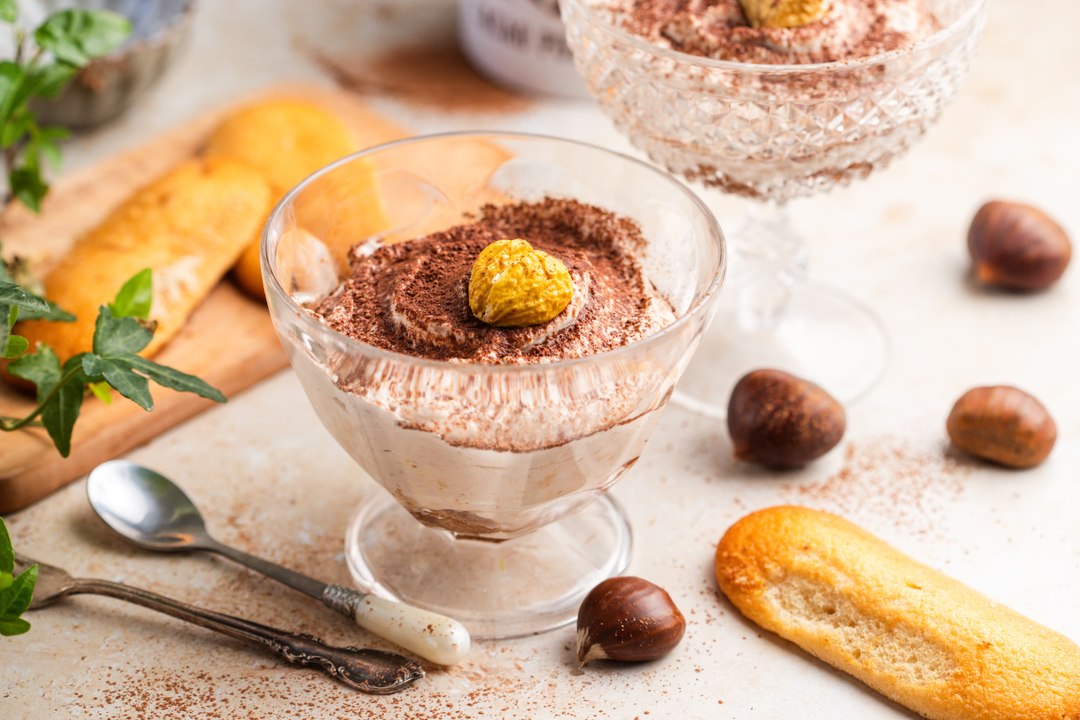 Tiramisú de castañas