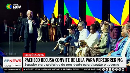 Pacheco recusa convite de Lula para viajar a Minas Gerais