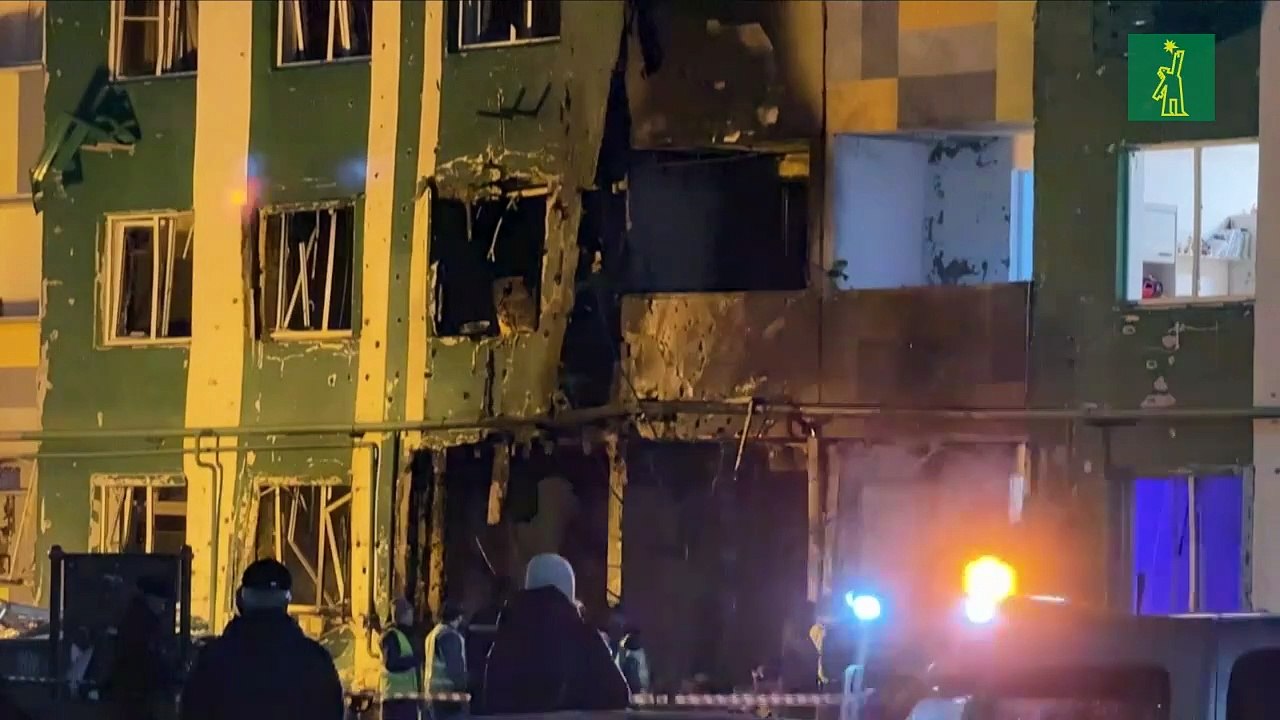 Drones ucranianos causan siete heridos en un edificio residencial de Rusia