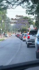 Vídeo que desilude turistas de Florianópolis sobre praia e trânsito viraliza no TikTok