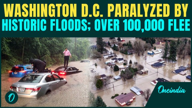 US BREAKING: Washington D.C. Under Emergency as CATASTROPHIC Floods Force 100,000 People to Flee