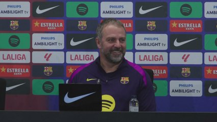 HANSI FLICK PRESS CONFERENCE ahead of FC BARCELONA vs OSASUNA | LA LIGA EASPORTS