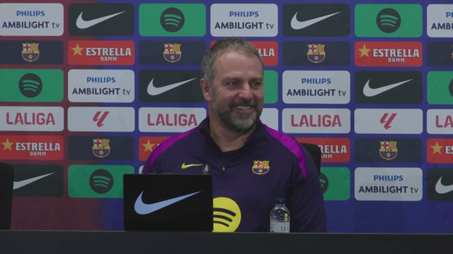 HANSI FLICK PRESS CONFERENCE ahead of FC BARCELONA vs OSASUNA | LA LIGA EASPORTS