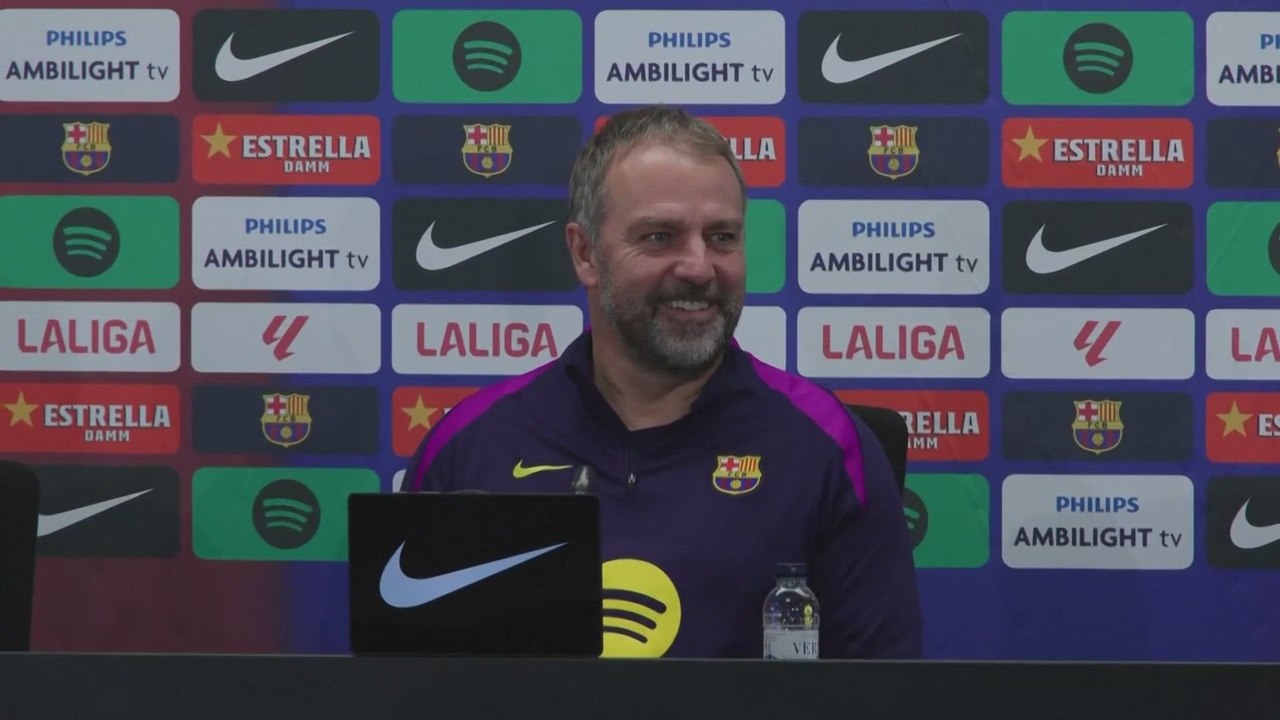 HANSI FLICK PRESS CONFERENCE ahead of FC BARCELONA vs OSASUNA | LA LIGA EASPORTS