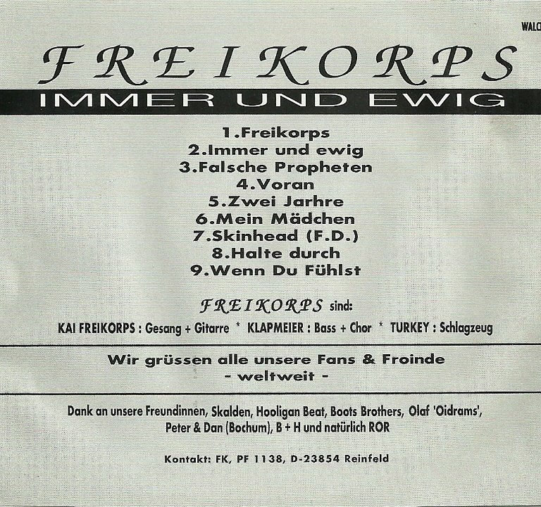 Freikorps - immer und ewig