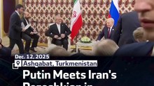 Putin Meets Iran's Pezeshkian in Ashgabat