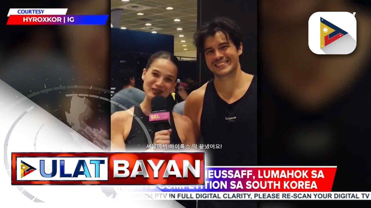 Anne Curtis at Erwan Heussaff, lumahok sa isang sports competition sa South Korea | ulat ni Ice Martinez