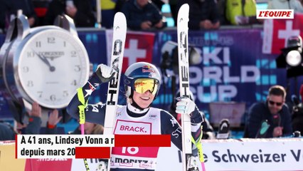 Sept ans après sa dernière victoire en Coupe du monde, Lindsey Vonn remporte la descente de Saint-Moritz à 41 ans - Ski - Coupe du monde de ski