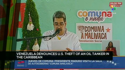 FTS 8:30 12-12: Venezuela denounces U.S. theft of an oil tanker in the Caribbean