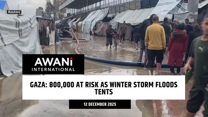 Gaza: 800,000 at risk as winter storm floods tents