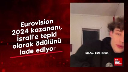 Eurovision 2024 kazananı, İsrail'e tepki olarak ödülünü iade ediyor