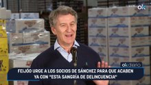 Feijóo urge a los socios de Sánchez para que acaben ya con "esta sangría de delincuencia"