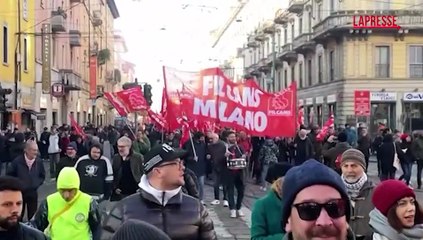 Sciopero 12 dicembre, Cgil in corteo a Milano: "Questa manovra far? grandi danni"