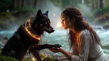 “Don’t Touch That Wolf,”They Warned—But She Saved Him in the River,and the Alpha King Came After Her
