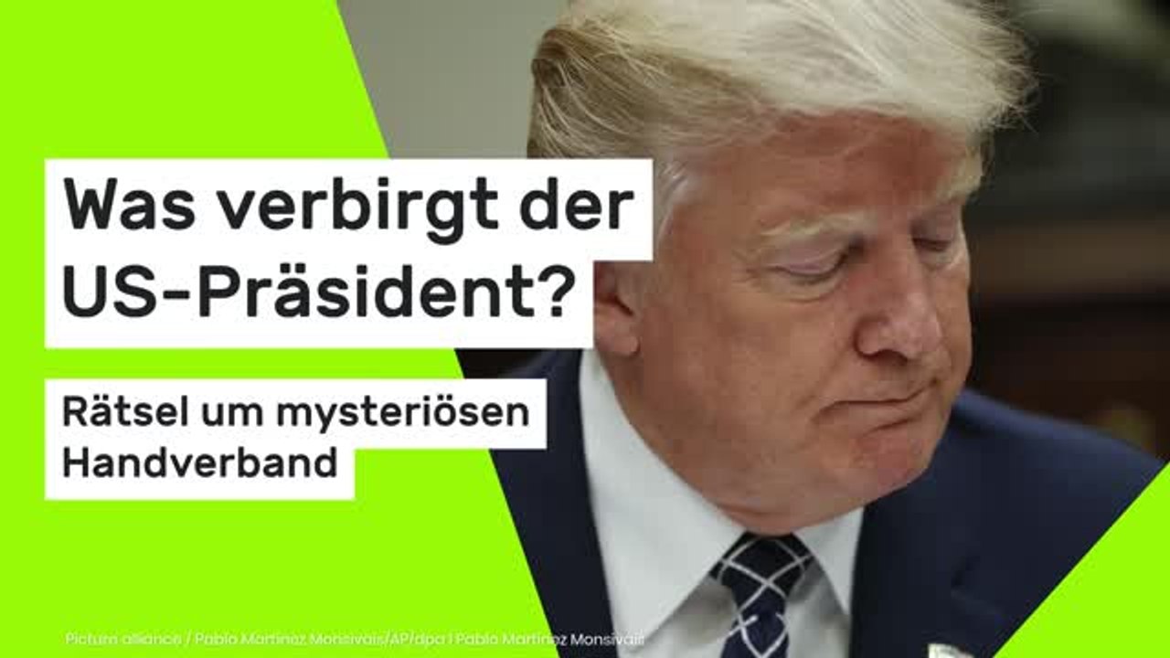 Donald Trump schwer krank?: Rätsel um mysteriösen Handverband - was verbirgt der US-Präsident?
