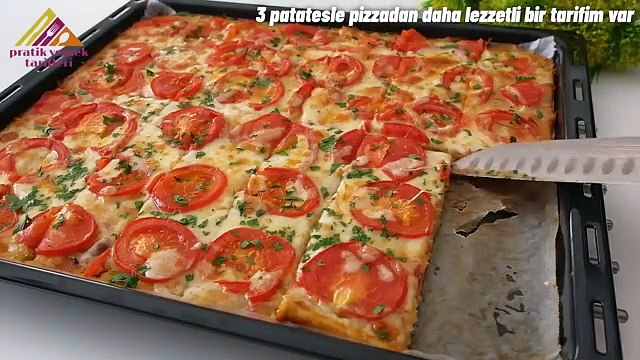 SADECE 3 PATATESİ RENDELEYİN!😉 HER EVDE OLAN MALZEMELERLE PRATİK VE KOLAY. PİZZADAN DAHA LEZZETLİ.