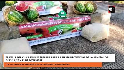 El Valle del Cuña Pirú se prepara para la Fiesta Provincial de la Sandía los días 19, 20 y 21
