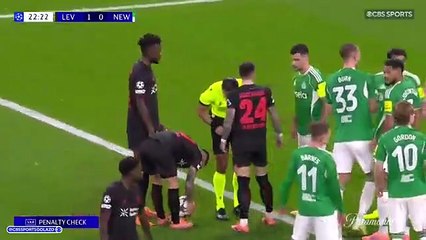 Bayer Leverkusen 2-2 Newcastle Uefa Champions League Match Highlights & Goals