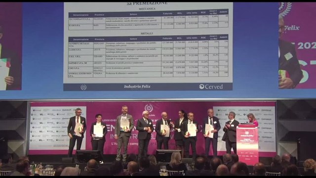 Industria Felix premia le 124 aziende più competitive d'Italia
