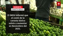 Canasta básica sube en noviembre 2025 y supera inflación anual: Inegi