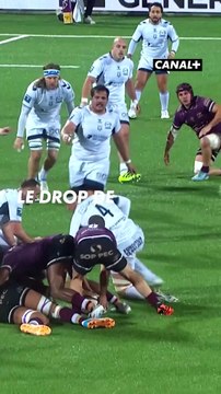 Le drop magnifique de Corentin Glénat à 6 minutes du terme, qui offre la victoire à Soyaux-Angoulême 22-20 face à Agen 🤯